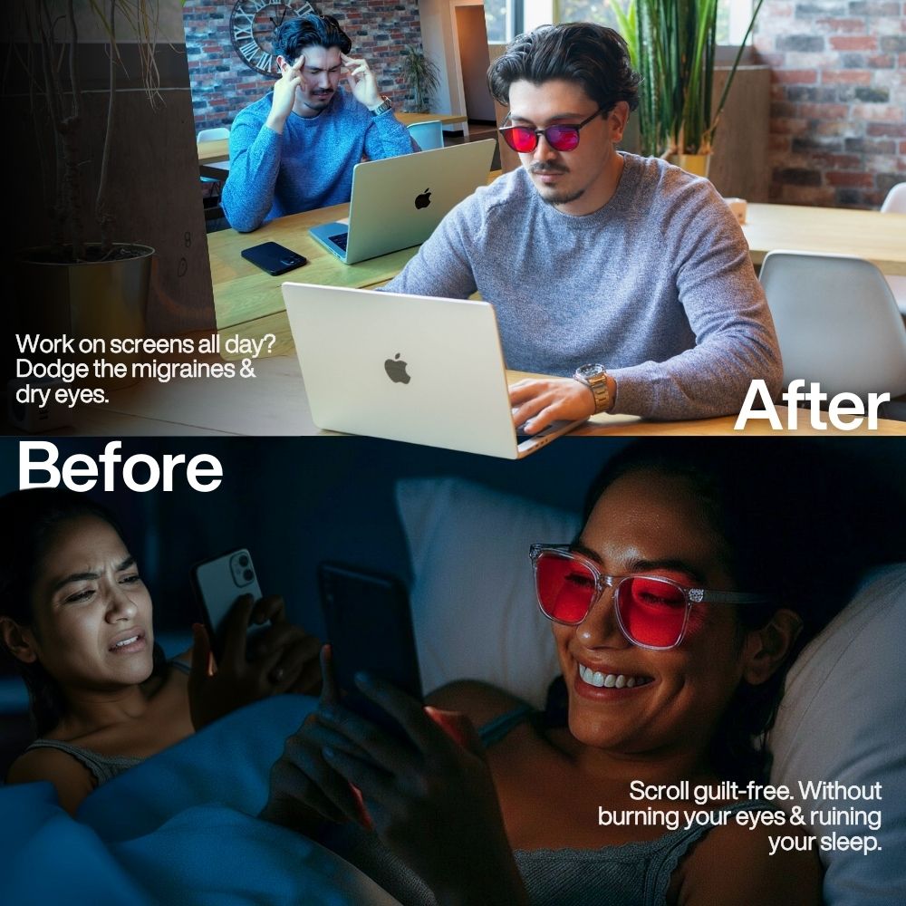 Flow State™ Unisex Red Lens Blue Light Glasses