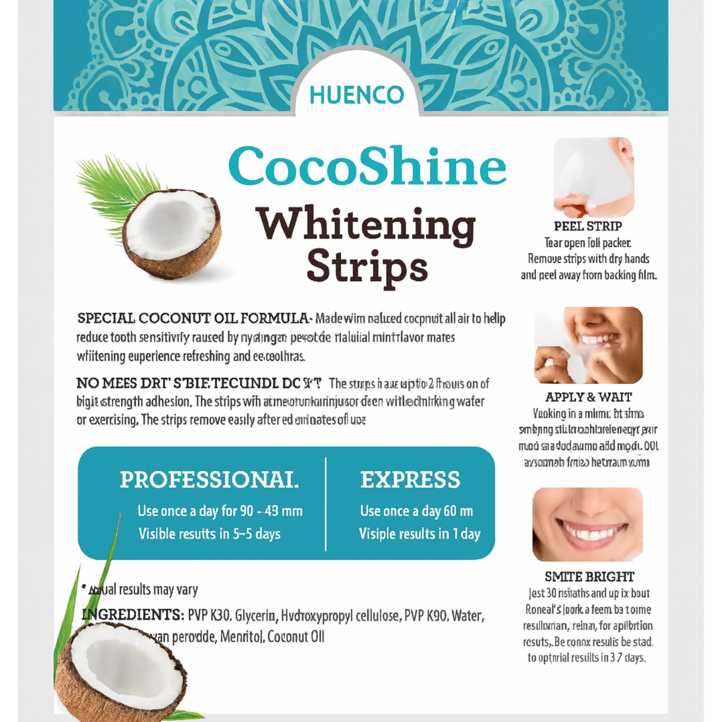 CocoShine Whitening Strips
